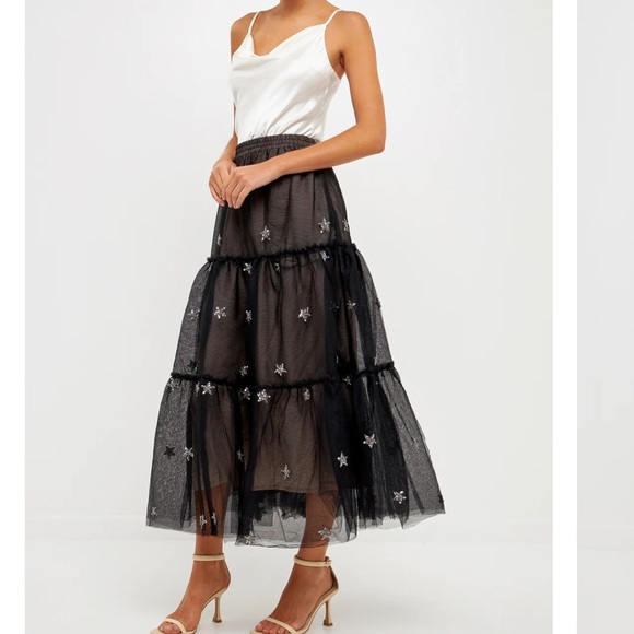 Endless Rose Tulle Maxi Skirt - Picture 3 of 6